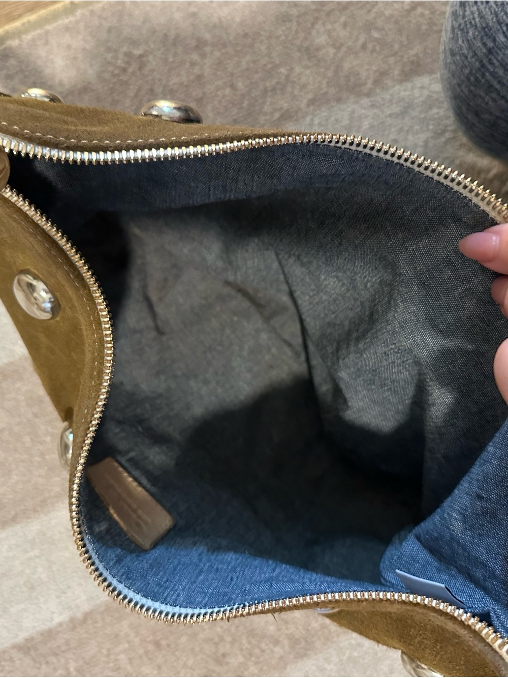 Clare V Lune Studded Shoulder Bag - Picture 8 of 11